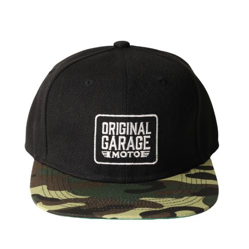 Original Garage Moto OG Black & Camo Snapback - A-CP-02-BK