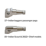 Original Garage Moto OG HoneyComp V3 Foot Pegs For Indians For Indian 2015-2026