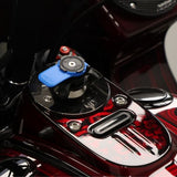 Original Garage Moto OG Quad Lock Reversible Gauge Block Off Plate For Harley Motorcycles 1991-2023