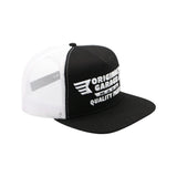 Original Garage Moto OG Quality Parts White/Black Trucker Hat - A-CP-12-WH