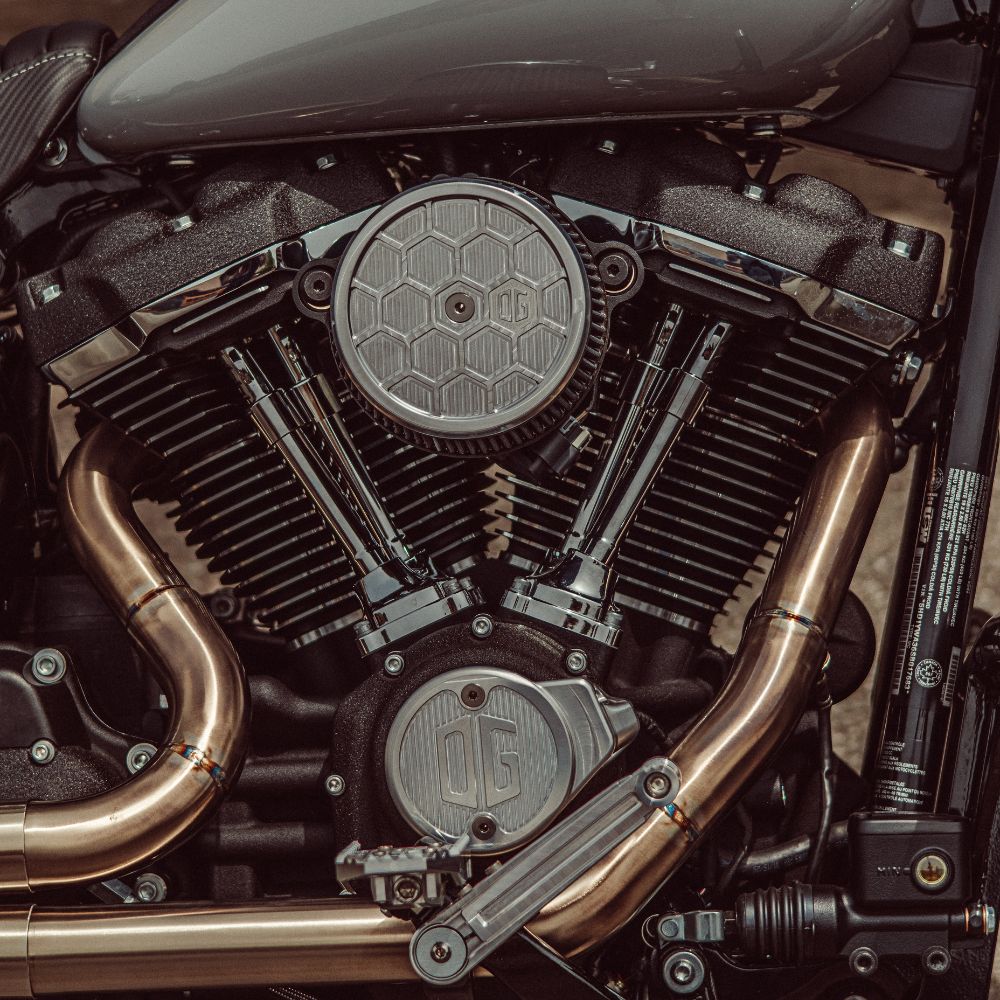 Original Garage Moto OG Round Air Cleaner Cover - HoneyComp