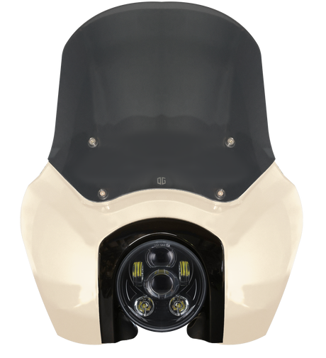 OG Softail Low Rider S Complete T-Sport Fairing Kit - White Sand Pearl - Original Garage Moto