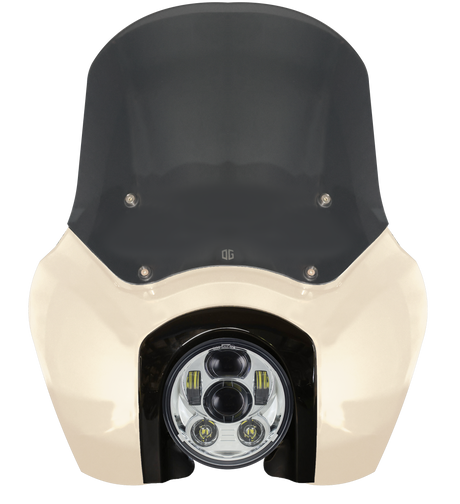 OG Softail Low Rider S Complete T-Sport Fairing Kit - White Sand Pearl - Original Garage Moto