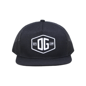 OG Classic Black Trucker Hat - Original Garage Moto
