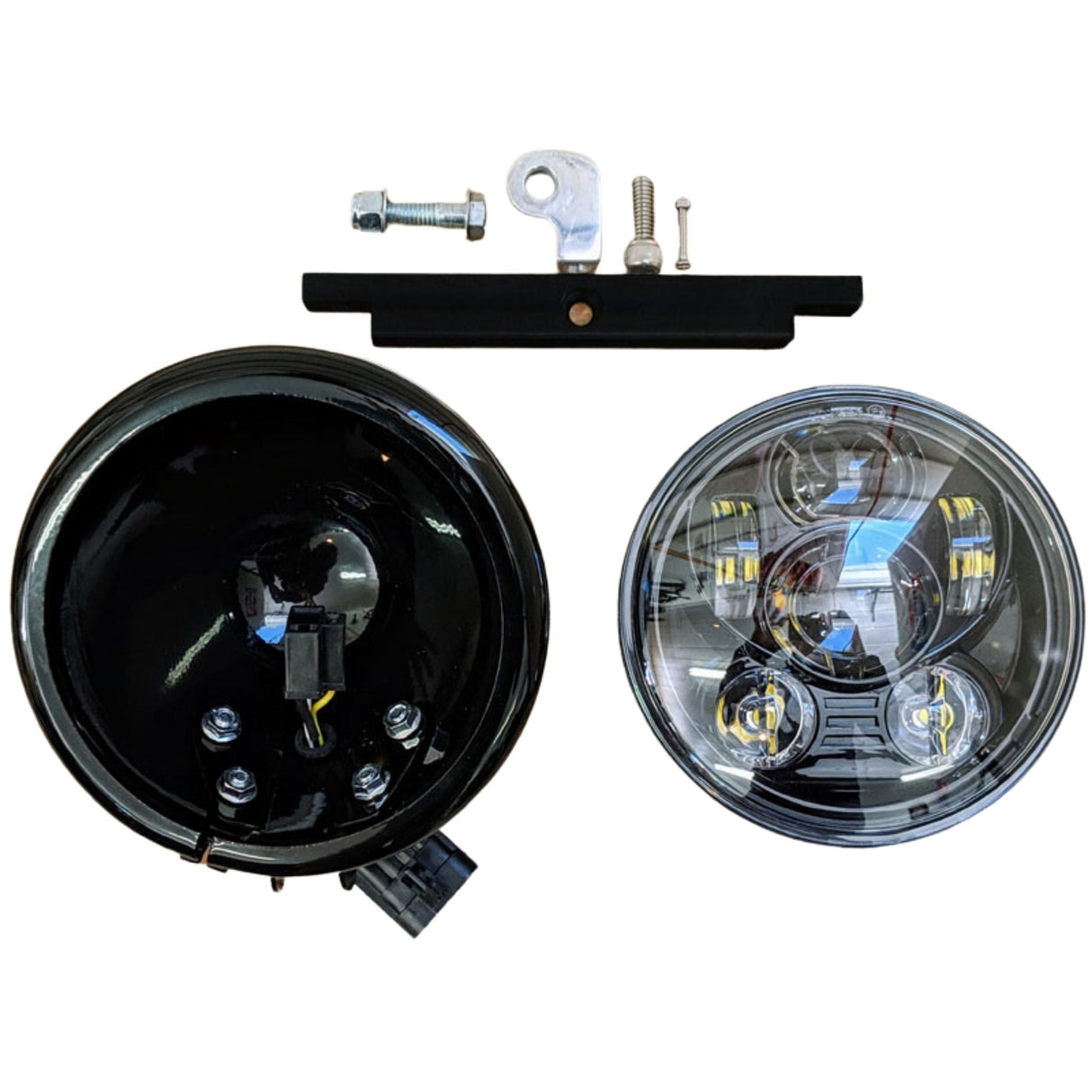 Original Garage Moto OG Softail Fatbob Complete Headlight Conversion Kit
