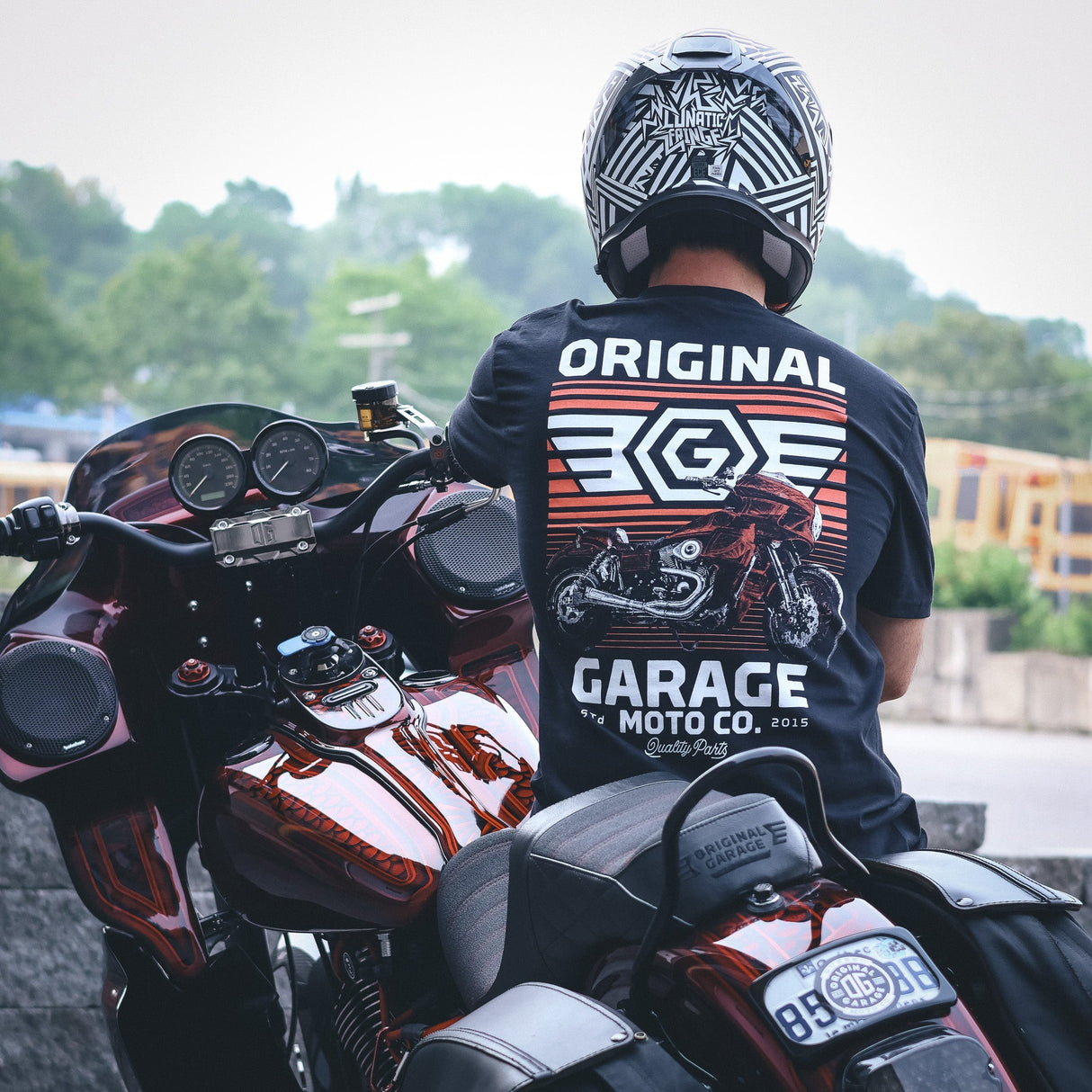 Original Garage Moto OG 10th Anniversary Dyna Tee - Black