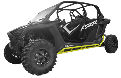 Tab Performance Polaris Pro XP RZR Rock Sliders - Orange Madness, 4 Seater 715-2042-MAD