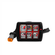 Tab Performance 50 Cal (5") Slip-On Mufflers | Black - 1995-2016 Touring, Chrome Slash Tips, 2.5" Louvered Baffles 121-2298-C-2.5