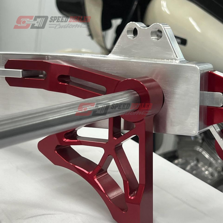 Red Caliper Bracket - FXR Swingarm