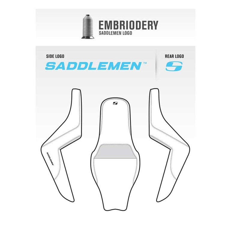 Saddlemen Step-Up Seat — Rear Lattice Stitch Front Tuck-N-Roll Black - 818-29-176 For Harley Softail 2018-2026