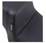 LePera Tailwhip Seat Basketweave Black - LK-586BW For Harley Sportster 2010-2022