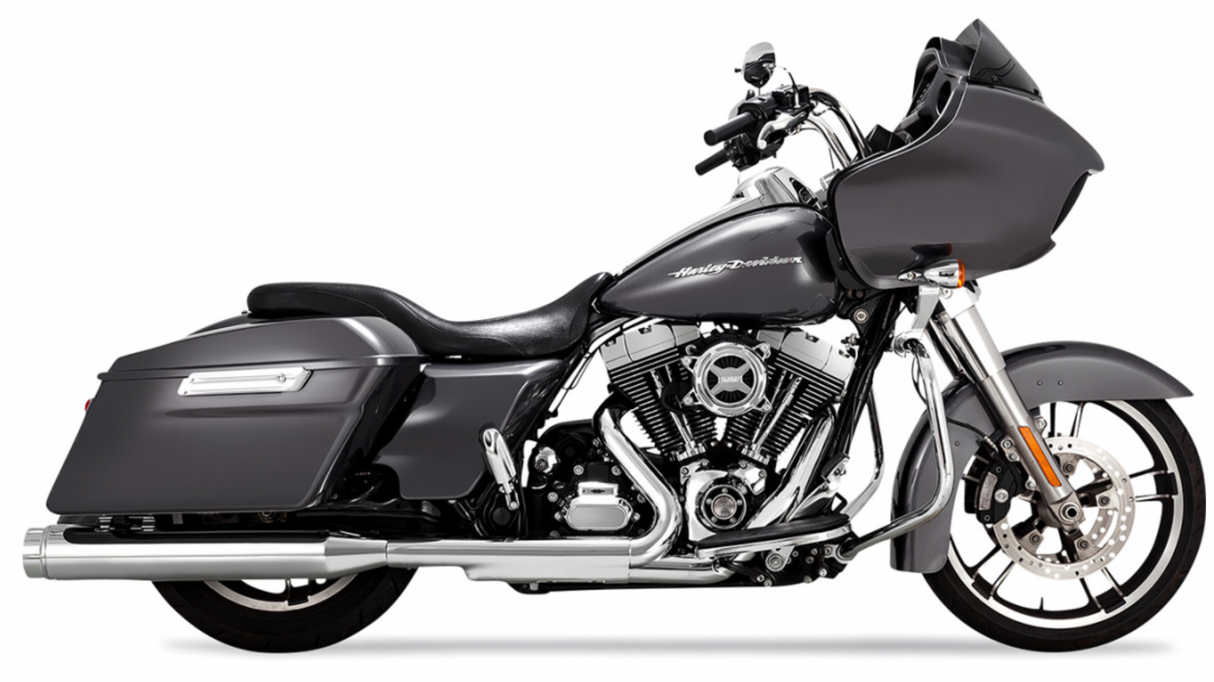 Vance & Hines Torquer 450 Slip-On Mufflers Chrome - 16673 For Harley Touring 1995-2016