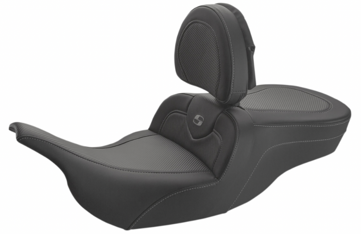 Saddlemen Roadsofa™ Seat W Driver Backrest - 897-07-185BR For Harley Touring 1997-2007
