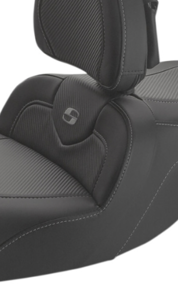 Saddlemen Roadsofa™ Seat W Driver Backrest - 897-07-185BR For Harley Touring 1997-2007