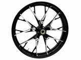 Coastal Moto Marlin Precision Cast 3D Wheel Marlin Front Dual Disc Without ABS Black Cut 21x3.5 - 3D-MAR213BC For Harley Touring 2008-2026