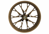 Coastal Moto Marlin Precision Cast 3D Wheel Marlin Front Dual Disc With ABS Bronze 21x3.5 - 3D-MAR213BZABST For Harley Touring 2008-2026