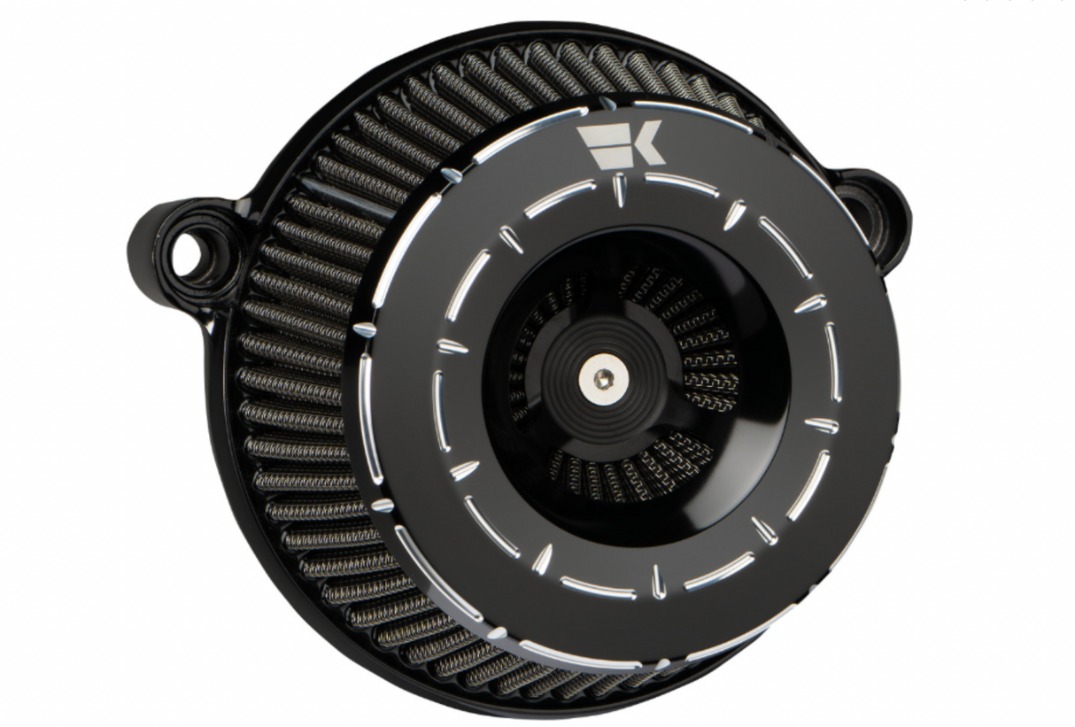 Khrome Werks Instigator Air Cleaner Tracer Black Twin Cam - 250210 For Harley Motorcycles 2008-2017