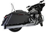 Khrome Werks 2-Into-1 Outlaw Exhaust System Chrome No End Cap Included - 200770 For Harley Touring 2017-2022