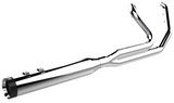 Khrome Werks 2-Into-1 Outlaw Exhaust System Chrome - 200780 For Harley Touring 2009-2016