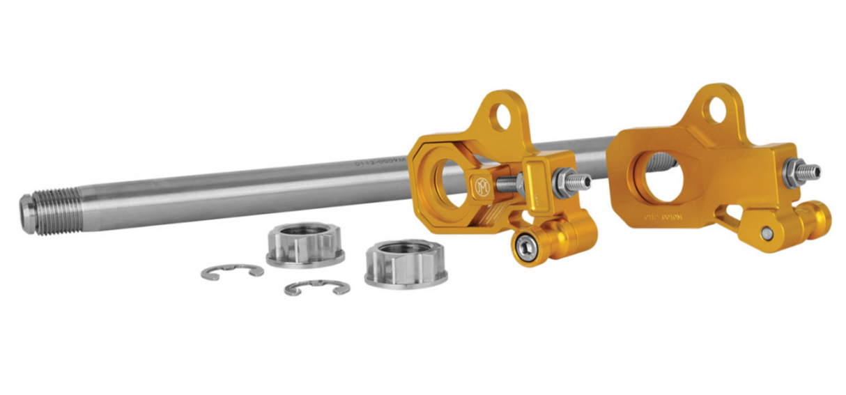 Performance Machine Axle Adjuster - 0117-0028M-G For Harley Touring 2009-2022