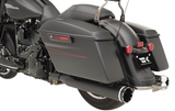 Khrome Werks 2-Into-2 Dominator Exhaust System Black FL With 4-1/2" Muffler - 200830 For Harley Touring 2009-2016