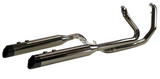 KHROME WERKS 1800-2482 201445 2-into-2 Dominator Exhaust System with 4-1/2" Mufflers - Eclipse® - FL