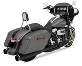 KHROME WERKS 1800-2176 200810A 2-into-2 Dominator Exhaust System with 4-1/2" Mufflers - Black - FL