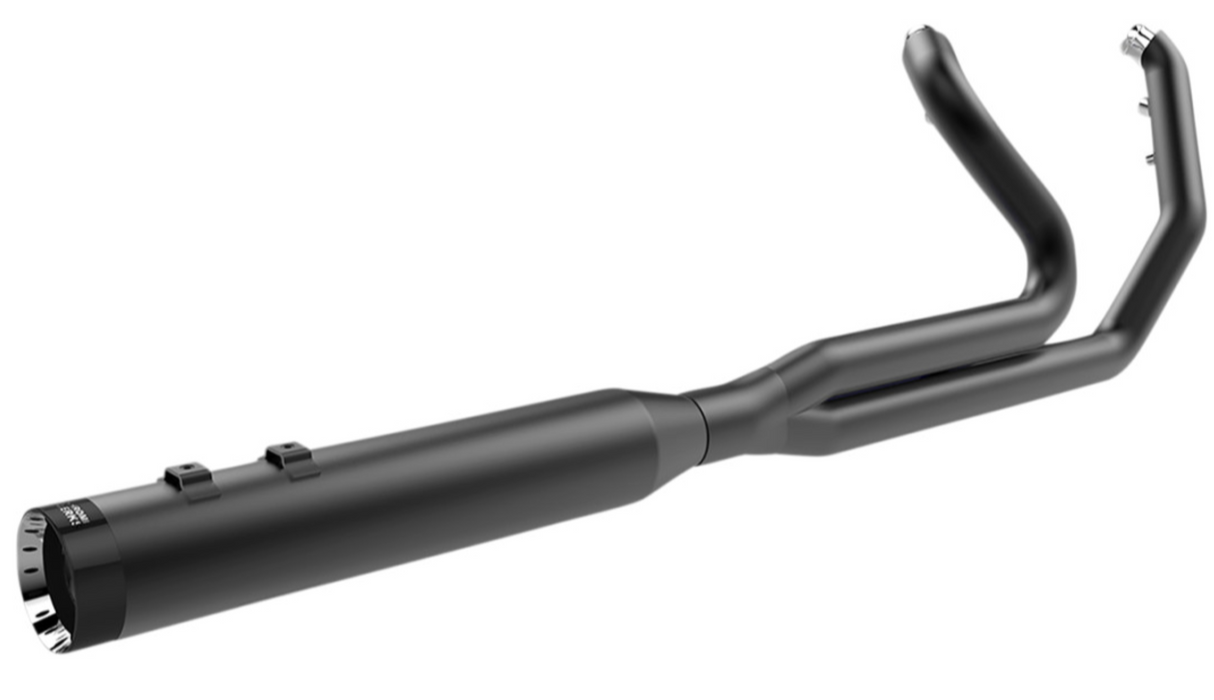 Khrome Werks 2-Into-1 Outlaw Exhaust System Black - 200785 For Harley Touring 2009-2016