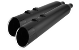 Khrome Werks 4-1/2" HP-Plus® Slip-On Mufflers Black With Edge Tip - 202855 For Harley Touring 1995-2025
