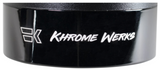 KHROME WERKS  1801-1256 202870 HP-Plus 4.5" Slip-On Mufflers 4.5" Mufflers for Touring - Black with Turbine