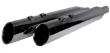 Khrome Werks 4-1/2" HP-Plus® Slip-On Mufflers Chrome Edge - 202665 For Harley Touring 2017-2026