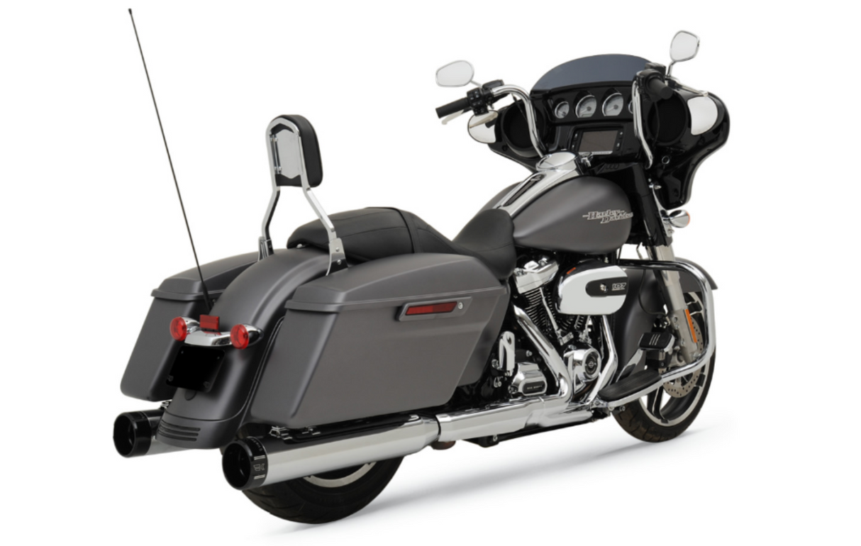 Khrome Werks 4-1/2" HP-Plus® Slip-On Mufflers Chrome With Klassic Touring - 202725 For Harley Touring 2015-2026