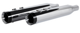 Khrome Werks 4-1/2" HP-Plus® Slip-On Mufflers Chrome With Turbine Touring - 202770 For Harley Touring 2017-2026