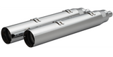 Khrome Werks 4-1/2" War Hammer Mufflers Chrome - 202220 For Indian 2014-2024