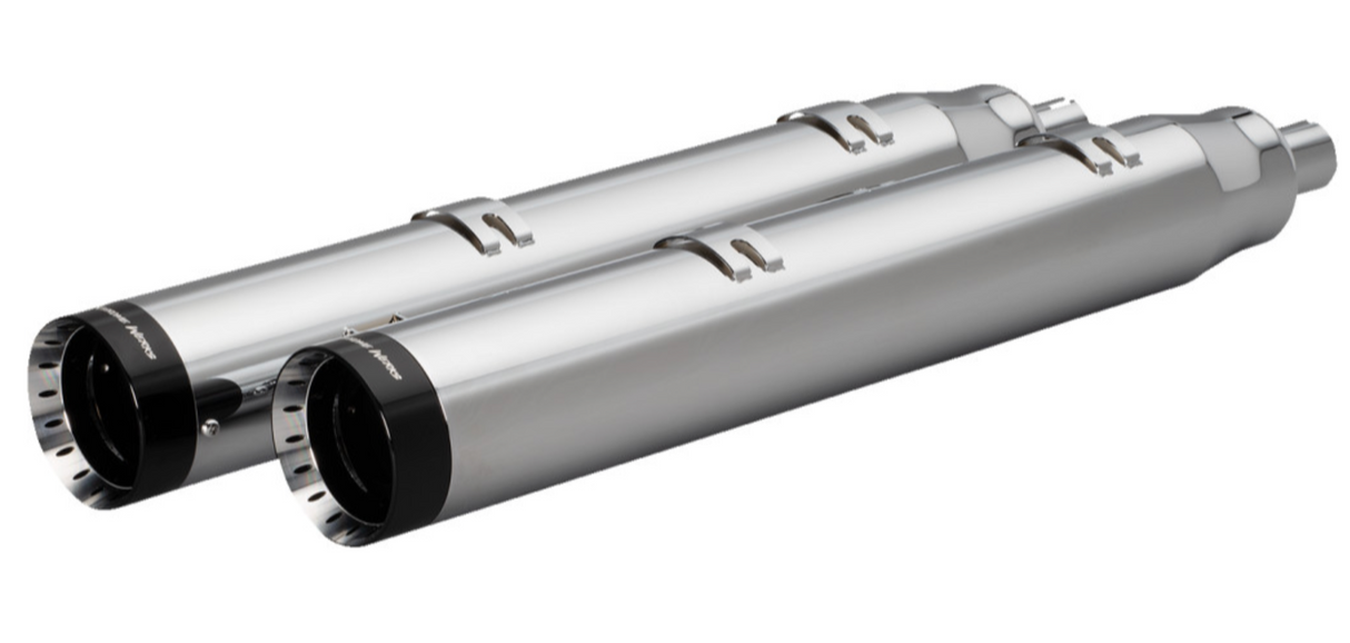Khrome Werks 4-1/2" War Hammer Mufflers Chrome - 202220 For Indian 2014-2024