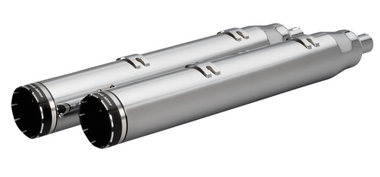 Khrome Werks 4-1/2" War Hammer Mufflers Chrome - 202220 For Indian 2014-2024