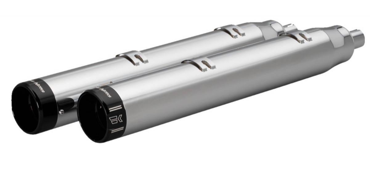 Khrome Werks 4-1/2" War Hammer Mufflers Chrome - 202220 For Indian 2014-2024