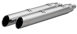 Khrome Werks 4-1/2" War Hammer Mufflers Chrome - 202220 For Indian 2014-2024