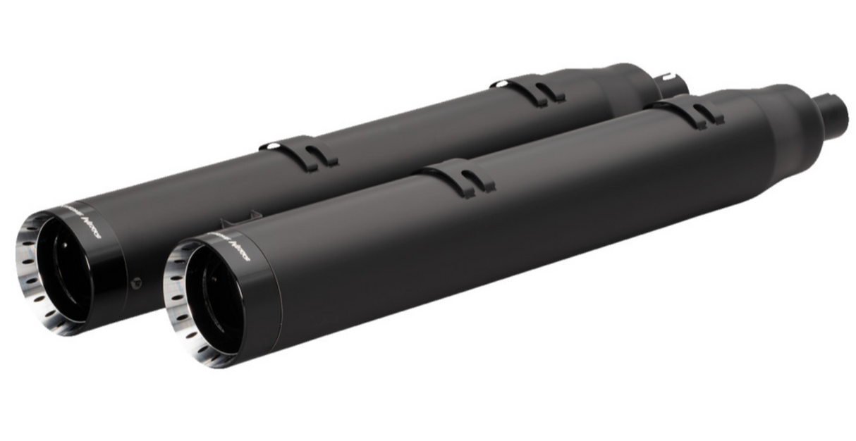 Khrome Werks 4-1/2" War Hammer Mufflers Black - 202225 For Indian 2014-2024