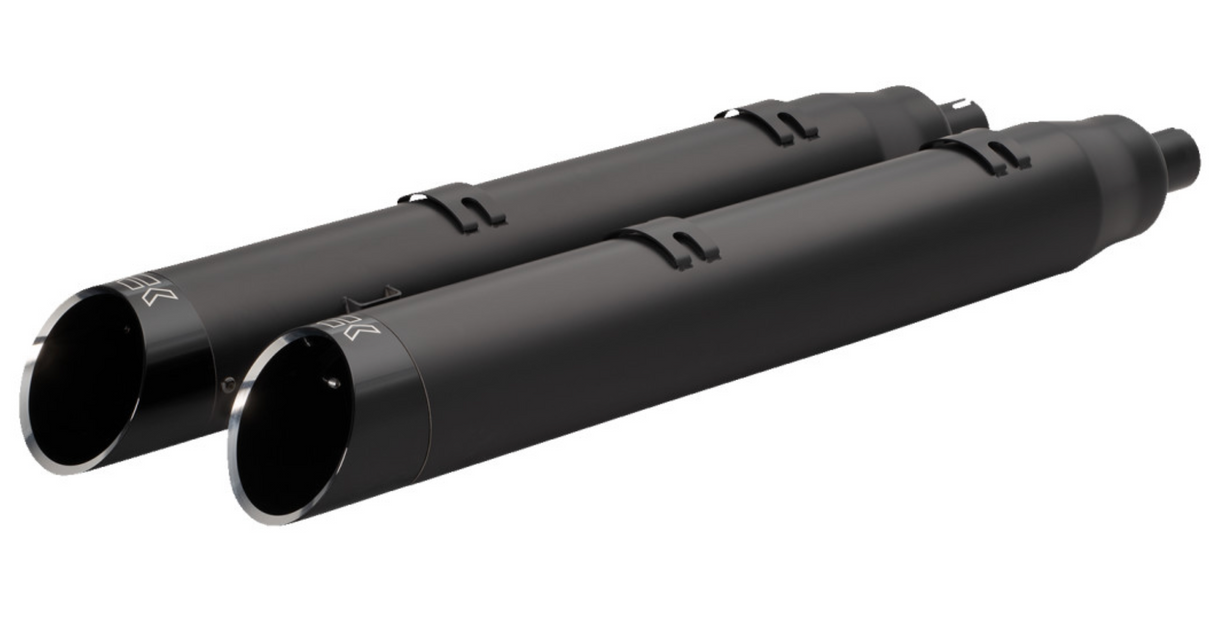 Khrome Werks 4-1/2" War Hammer Mufflers Black - 202225 For Indian 2014-2024