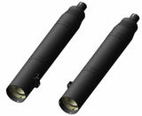 Khrome Werks 4-1/2" War Hammer Mufflers Black - 202225 For Indian 2014-2024