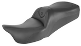 Saddlemen RoadSofa™ Seat Without Backrest Black With Black Stitching - 897-06-187 For Harley Touring 1997-2007