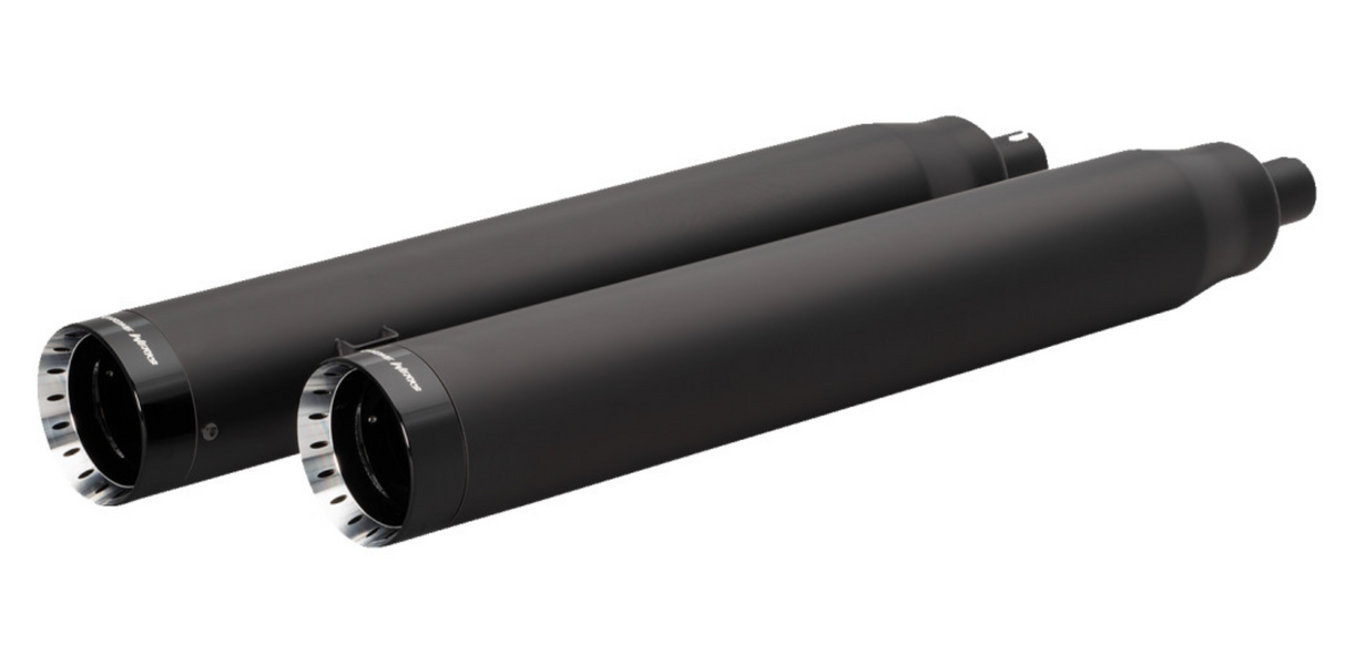 Khrome Werks 4-1/2" War Hammer Mufflers Black - 202235 For Indian 2014-2022