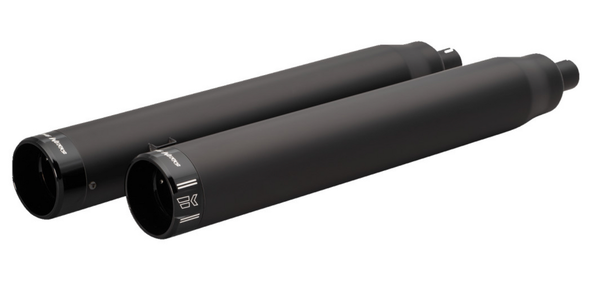 Khrome Werks 4-1/2" War Hammer Mufflers Black - 202235 For Indian 2014-2022