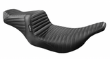 LePera Tailwhip Seat Pleated Black - LH-587PT For Harley Touring 1997-2007