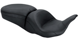 Mustang Lowdown™ 2-Up Seat Plain - 79700 For Harley Touring 2008-2025