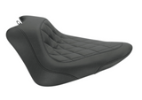 Mustang Wide Tripper™ Solo Seat Without Backrest Diamond Black - 76762 For Harley Blackline / Softail Slim 2011-2017