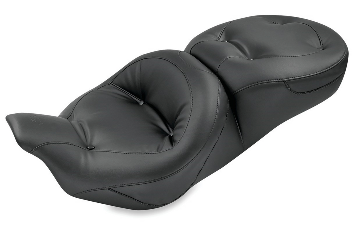 Mustang One-Piece 2-Up Ultra Touring Seat - 76036 For Harley Touring 2008-2025