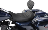 Mustang Wide Tripper™ Solo Seat With Removable Driver Backrest - 79725 For Harley Touring 2008-2025