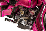 Trask 2-Into-1 Nasty Bastard Exhaust System Chrome - TM-5700CH For Harley Touring 1996-2016
